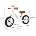 Rowerek biegowy Trike Fix Balance PRO biały lekki 3kg