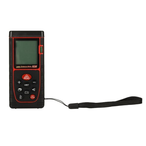 Dalmierz laserowy miernik odległości cyfrowy wodoodporny IP54 3mm/60m pokrowiec zasilanie bateryjne KAFUWELL Dalmierz laserowy miernik odległości cyfrowy wodoodporny IP54 3mm/60m pokrowiec zasilanie bateryjne KAFUWELL