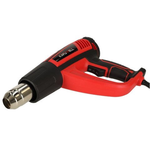 KAFUWELL Opalarka elektryczna z regulacja tempratury 0-600 st. C przepływ powietrza 300-500 l/min + 4 wymienne końcówki 1850W KAFUWELL Opalarka elektryczna z regulacja tempratury 0-600 st. C przepływ powietrza 300-500 l/min + 4 wymienne końcówki 1850W