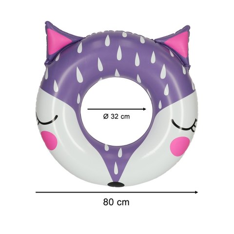 Kółko do pływania koło dmuchane lisek 80cm max 60kg Kółko do pływania koło dmuchane lisek 80cm max 60kg
