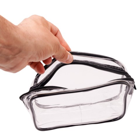 Kosmetyczka przezroczysta transparentna podróżna organizer do samolotu 3 sztuki Kosmetyczka przezroczysta transparentna podróżna organizer do samolotu 3 sztuki