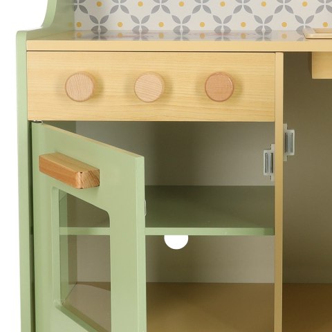 Kuchnia dla dzieci drewniana MDF miętowa Kuchnia dla dzieci drewniana MDF miętowa