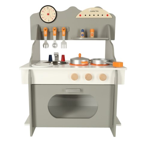 Kuchnia dla dzieci drewniana MDF piekarnik garnki akcesoria 70cm Kuchnia dla dzieci drewniana MDF piekarnik garnki akcesoria 70cm