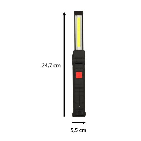 Lampa warsztatowa latarka USB 5 trybów magnes hak akumulator 1200 mAh 200 lm KAFUWELL Lampa warsztatowa latarka USB 5 trybów magnes hak akumulator 1200 mAh 200 lm KAFUWELL