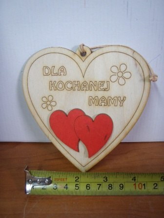 Serce Wiszące "Dla kochanej Mamy" Serce Wiszące "Dla kochanej Mamy"