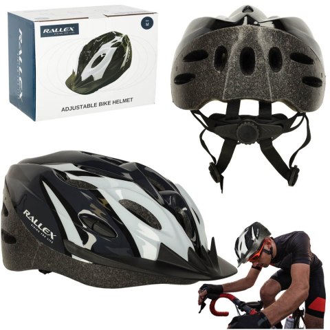 Kask rowerowy RALLEX otwory wentylacyjne regulowany damski męski uniwersalny młodzieżowy regulowany 54-58 cm Kask rowerowy RALLEX otwory wentylacyjne regulowany damski męski uniwersalny młodzieżowy regulowany 54-58 cm