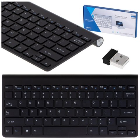 Klawiatura bezprzewodowa bluetooth Smart TV czarna Klawiatura bezprzewodowa bluetooth Smart TV czarna