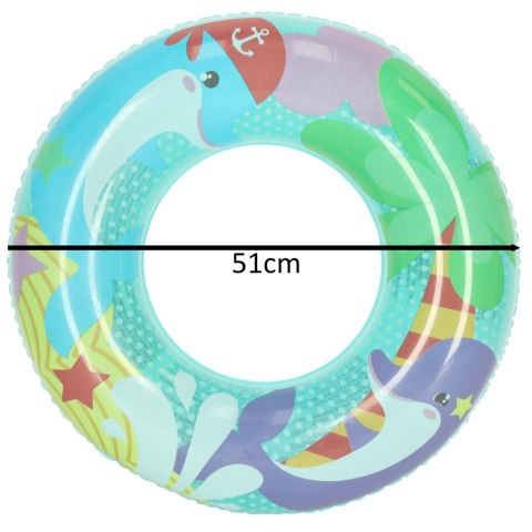 Kółko do pływania koło dmuchane delfin 51cm BESTWAY 36113 Kółko do pływania koło dmuchane delfin 51cm BESTWAY 36113