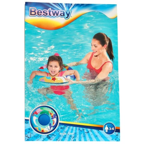 Kółko do pływania koło dmuchane delfin 51cm BESTWAY 36113 Kółko do pływania koło dmuchane delfin 51cm BESTWAY 36113