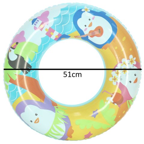 Kółko do pływania koło dmuchane pingwinek 51cm BESTWAY 36113 Kółko do pływania koło dmuchane pingwinek 51cm BESTWAY 36113