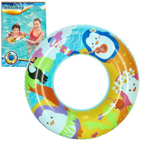 Kółko do pływania koło dmuchane pingwinek 51cm BESTWAY 36113 Kółko do pływania koło dmuchane pingwinek 51cm BESTWAY 36113