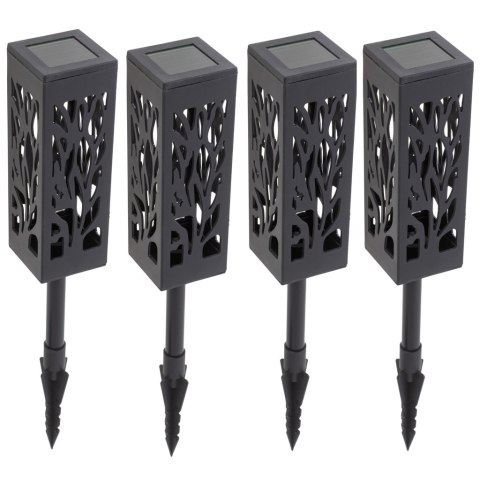 Lampa solarna ogrodowa ażurowa latarenka lamion LED czujnik zmierzchu wbijana 4szt. Lampa solarna ogrodowa ażurowa latarenka lamion LED czujnik zmierzchu wbijana 4szt.
