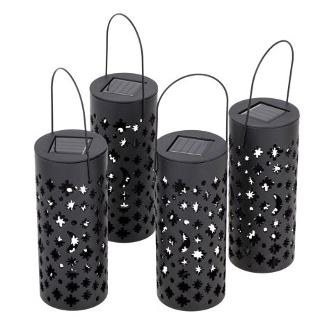 Lampa solarna ogrodowa ażurowa latarenka lampion LED czujnik zmierzchu wbijana 4szt. Lampa solarna ogrodowa ażurowa latarenka lampion LED czujnik zmierzchu wbijana 4szt.