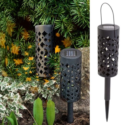 Lampa solarna ogrodowa ażurowa latarenka lampion LED czujnik zmierzchu wbijana 4szt. Lampa solarna ogrodowa ażurowa latarenka lampion LED czujnik zmierzchu wbijana 4szt.