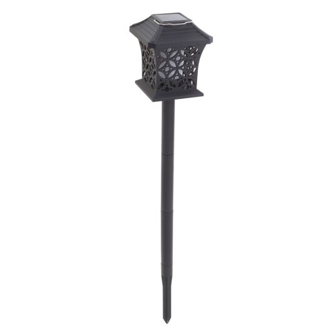 Lampa solarna ogrodowa ażurowa latarenka wisząca wbijana lampion 12 LED Lampa solarna ogrodowa ażurowa latarenka wisząca wbijana lampion 12 LED