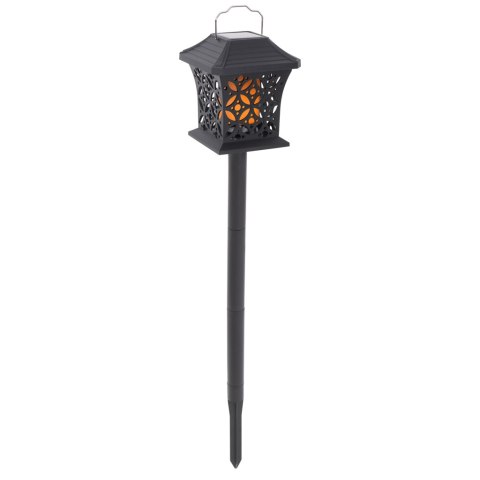 Lampa solarna ogrodowa ażurowa latarenka wisząca wbijana lampion 12 LED Lampa solarna ogrodowa ażurowa latarenka wisząca wbijana lampion 12 LED