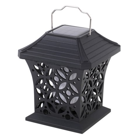 Lampa solarna ogrodowa ażurowa latarenka wisząca wbijana lampion 12 LED Lampa solarna ogrodowa ażurowa latarenka wisząca wbijana lampion 12 LED