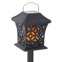 Lampa solarna ogrodowa ażurowa latarenka wisząca wbijana lampion 12 LED