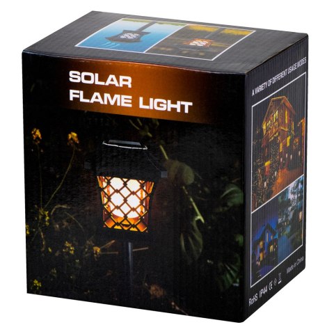 Lampa solarna ogrodowa ażurowa latarenka wisząca wbijana lampion 12 LED Lampa solarna ogrodowa ażurowa latarenka wisząca wbijana lampion 12 LED