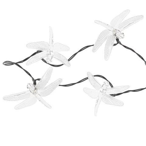 Lampki ogrodowe solarne ważki 6,5m 30LED ciepły biały Lampki ogrodowe solarne ważki 6,5m 30LED ciepły biały
