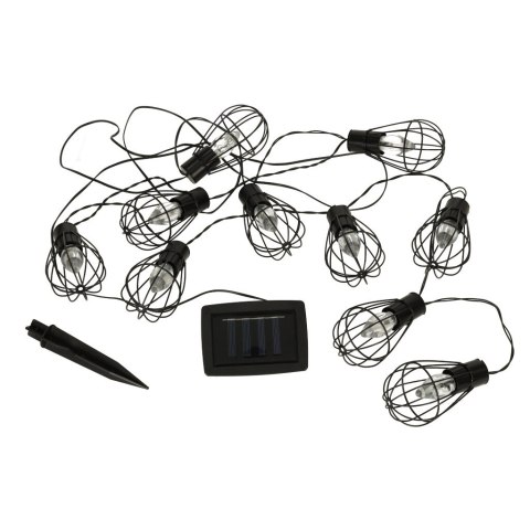 Lampki ogrodowe solarne żarówki girlanda loft 10LED Lampki ogrodowe solarne żarówki girlanda loft 10LED
