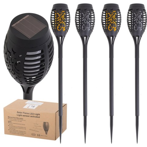 Lampy solarne ogrodowe pochodnie 12LED 4szt. Lampy solarne ogrodowe pochodnie 12LED 4szt.