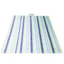 Mata plażowa wodoodporna koc piknikowy plażowy składany torba XXL 200x200cm niebieska