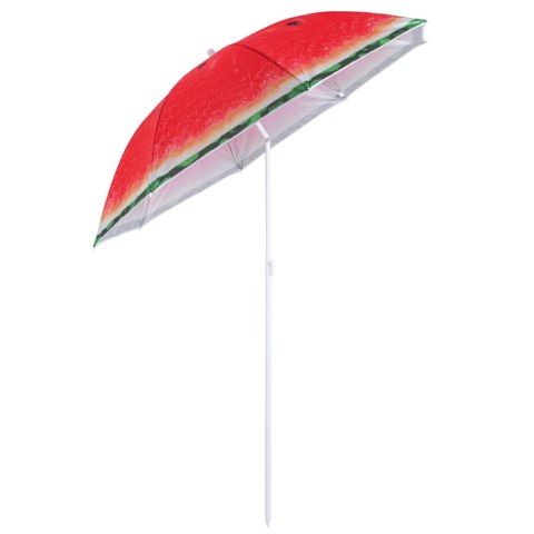 Parasol ogrodowy plażowy regulowany łamany 150cm arbuz UV Parasol ogrodowy plażowy regulowany łamany 150cm arbuz UV