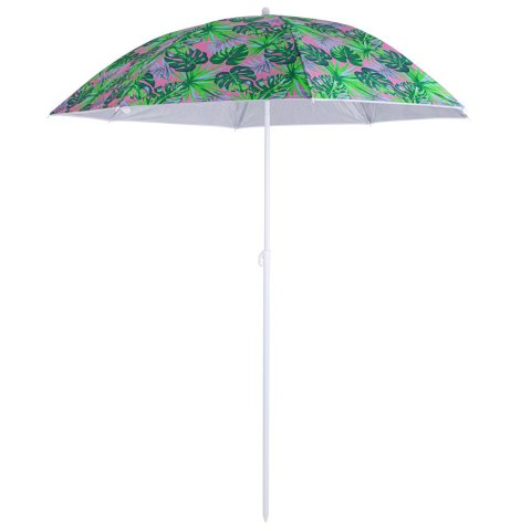 Parasol ogrodowy plażowy regulowany łamany 150cm liście UV Parasol ogrodowy plażowy regulowany łamany 150cm liście UV