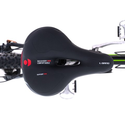 Siodełko rowerowe RALLEX sportowe wygodne pianka elastyczna lampka LED Siodełko rowerowe RALLEX sportowe wygodne pianka elastyczna lampka LED