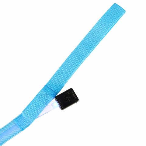 Smycz dla psa kota świecąca spacer jesień zima noc LED 1,2 m niebieska Smycz dla psa kota świecąca spacer jesień zima noc LED 1,2 m niebieska