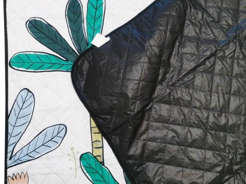 Koc piknikowy mata plażowa wodoodporna z izolacją składana na biwak palmy 150 x 200 cm Koc piknikowy mata plażowa wodoodporna z izolacją składana na biwak palmy 150 x 200 cm