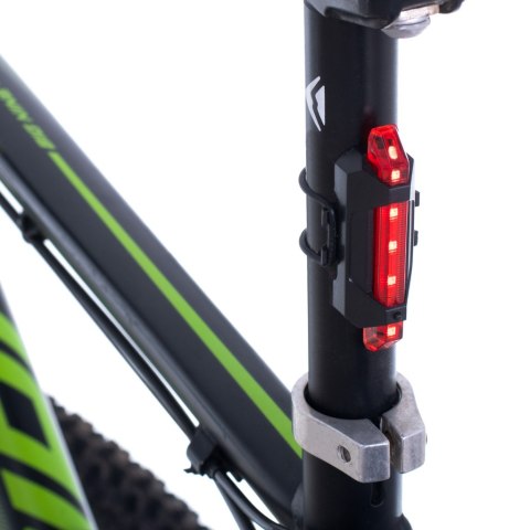 Lampka rowerowa LED RALLEX zestaw tył-przód na rower kierownicę USB Lampka rowerowa LED RALLEX zestaw tył-przód na rower kierownicę USB