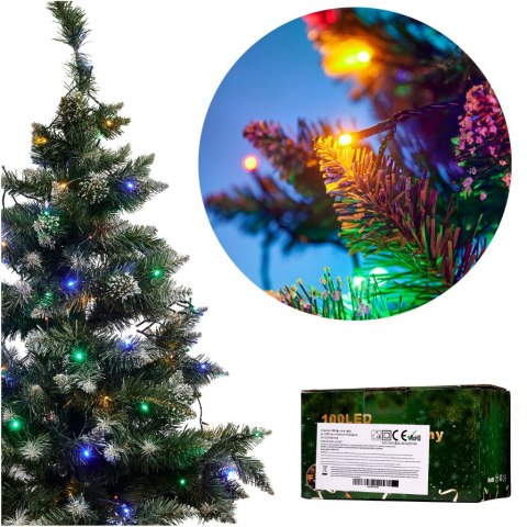 Lampki LED łańcuch świetlny świąteczne choinkowe 10m 100LED multikolor 8 trybów świecenia Lampki LED łańcuch świetlny świąteczne choinkowe 10m 100LED multikolor 8 trybów świecenia
