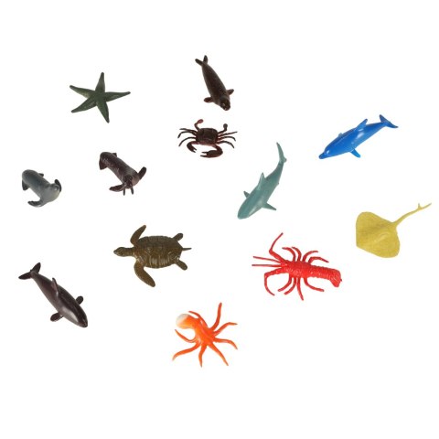 Figurki zwierzęta morskie dzikie zagrodowe dinozaury zestaw mix 48sztuk Figurki zwierzęta morskie dzikie zagrodowe dinozaury zestaw mix 48sztuk