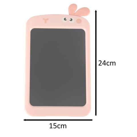 Tablet graficzny do rysowania dla dzieci znikopis tablica ekran LCD 8,5' królik róż Tablet graficzny do rysowania dla dzieci znikopis tablica ekran LCD 8,5' królik róż