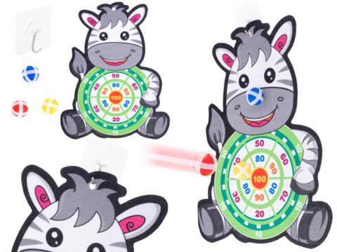 Tarcza Dart z rzutkami piłkami na rzep celowanie rzut do celu zebra Tarcza Dart z rzutkami piłkami na rzep celowanie rzut do celu zebra