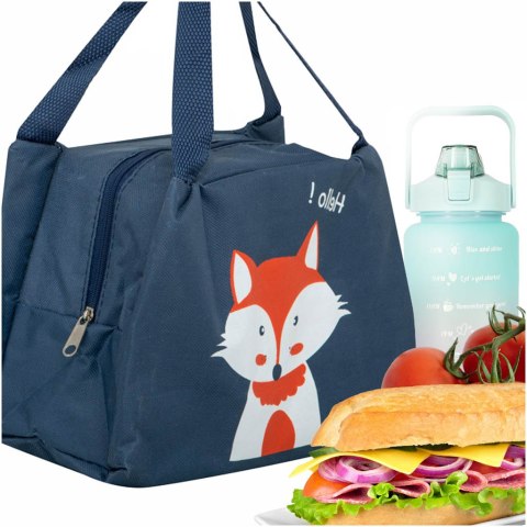 Torba termiczna na lunch jedzenie śniadaniowa izolacyjna lis pomarańczowy Torba termiczna na lunch jedzenie śniadaniowa izolacyjna lis pomarańczowy