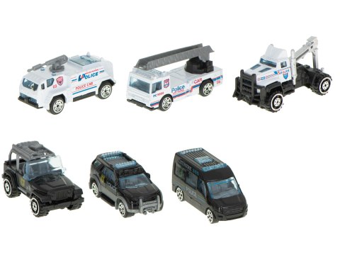 Transporter samolot + 6 aut policja bok/przód Transporter samolot + 6 aut policja bok/przód