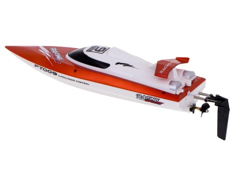 Łódź zdalnie sterowana na pilota RC FT009 pomarańczowa Łódź zdalnie sterowana na pilota RC FT009 pomarańczowa