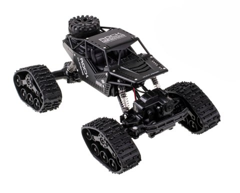 Samochód zdalnie sterowany na pilota RC Rock Crawler 4x4 LHC012 auto 2w1 czarny Samochód zdalnie sterowany na pilota RC Rock Crawler 4x4 LHC012 auto 2w1 czarny