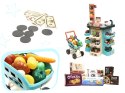 Supermarket sklep kasa fiskalna + wózek miętowy