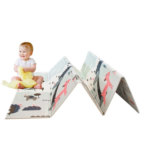 Mata edukacyjna dwustronna składana ulica las 177 x 198 x 1 cm Mata edukacyjna dwustronna składana ulica las 177 x 198 x 1 cm