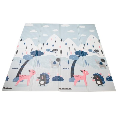 Mata edukacyjna piankowa dwustronna składana ulica las 177 x 158 cm Mata edukacyjna piankowa dwustronna składana ulica las 177 x 158 cm