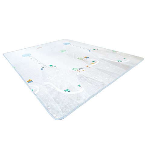 Mata edukacyjna piankowa miarka wzrostu szara 200 x 180 cm Mata edukacyjna piankowa miarka wzrostu szara 200 x 180 cm