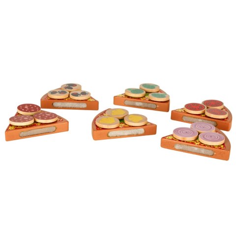 Pizza drewniany zestaw do zabawy na rzep akcesoria łopatka nóż talerz nauka krojenia 20cm Pizza drewniany zestaw do zabawy na rzep akcesoria łopatka nóż talerz nauka krojenia 20cm