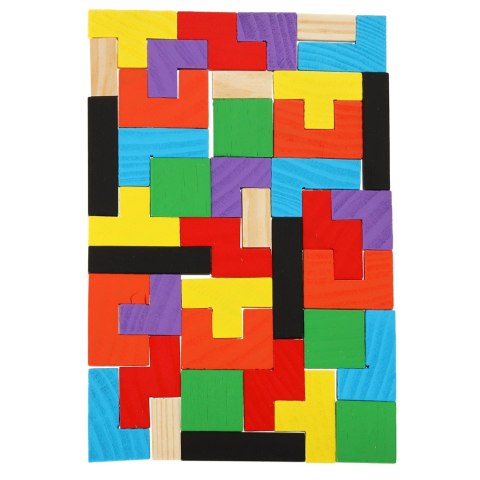 Puzzle drewniane układanka tetris klocki 40el. Puzzle drewniane układanka tetris klocki 40el.