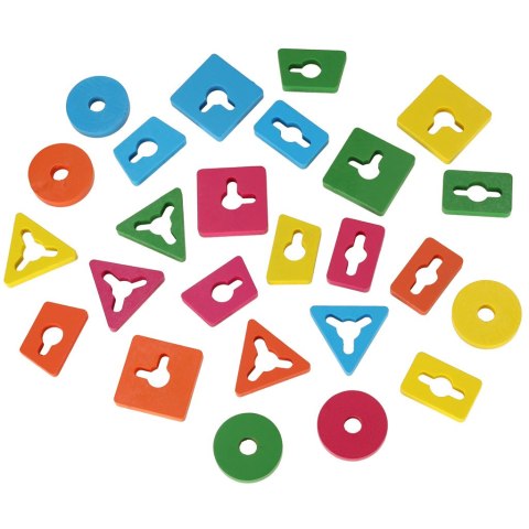 Sorter drewniany układanka zręcznościowa 5 wież Sorter drewniany układanka zręcznościowa 5 wież