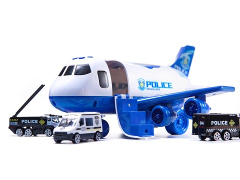 Transporter samolot + 3 auta policja Transporter samolot + 3 auta policja