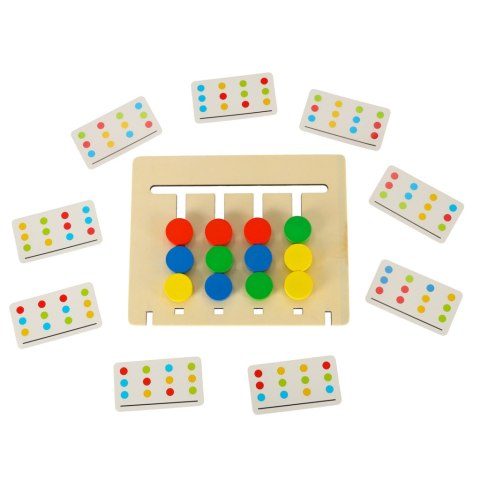 Zabawka edukacyjna drewniana dopasuj kolory owoce montessori Zabawka edukacyjna drewniana dopasuj kolory owoce montessori